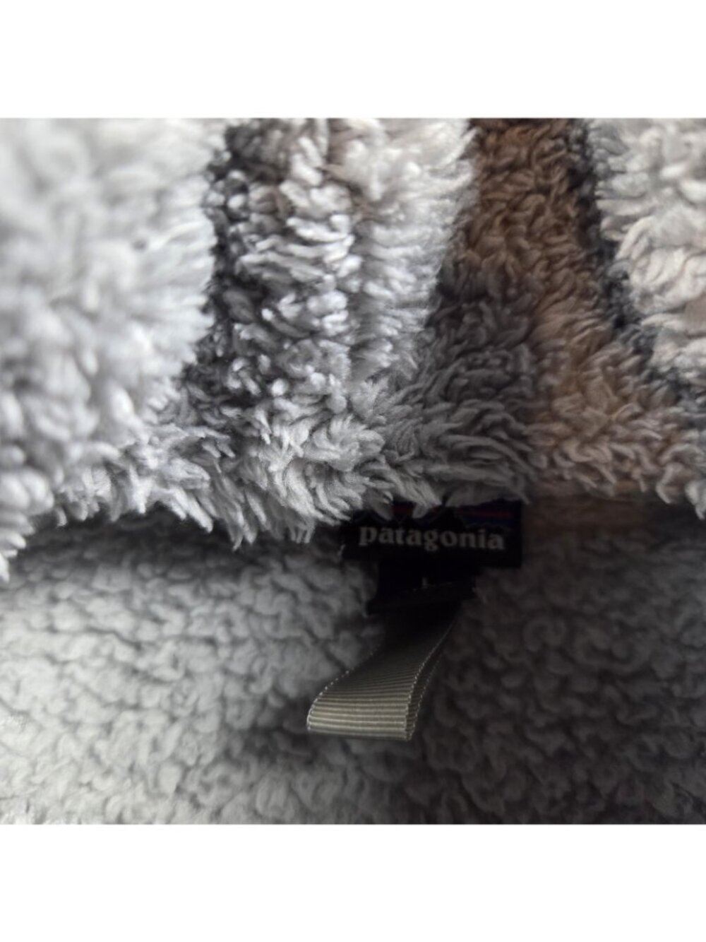 Patagonia Jacket Womens Large Gray Los Gatos Quarter Zip Sherpa Fleece - Picture 2 of 11